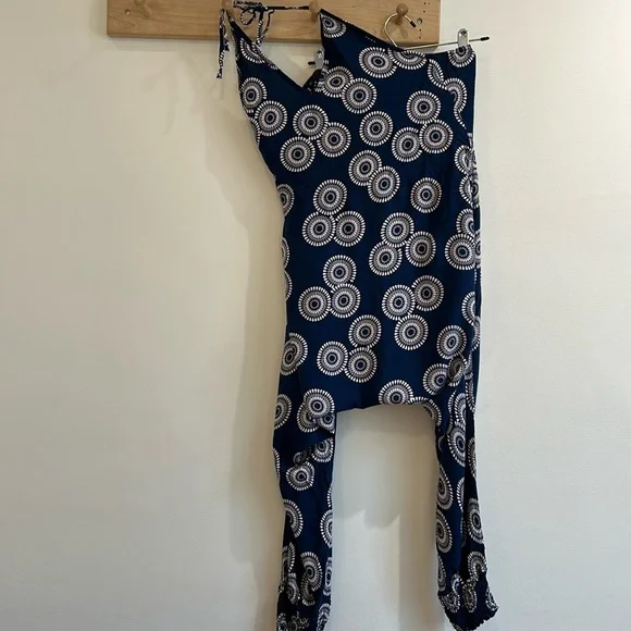 Buddha Pants Catsuit harem halter romper - Picture 2 of 12